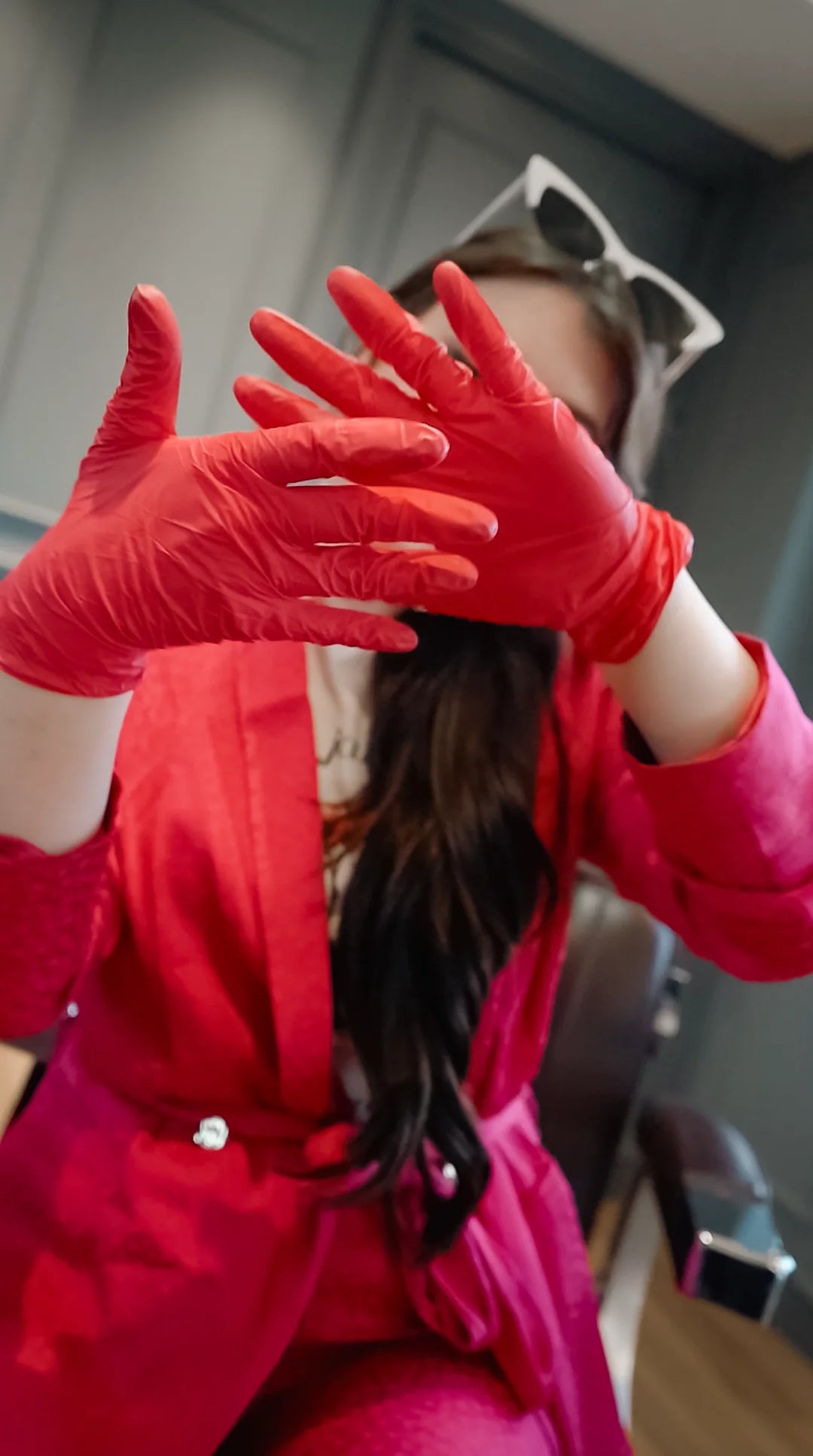 Professional Nitrile Gloves- Red-ish