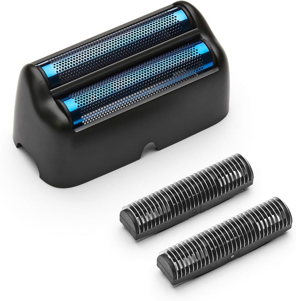 BaBylissPRO Black with Blue Titanium Cutters UV Foil Double-Foil Shaver Replacement Kit (FXLRF2MB)