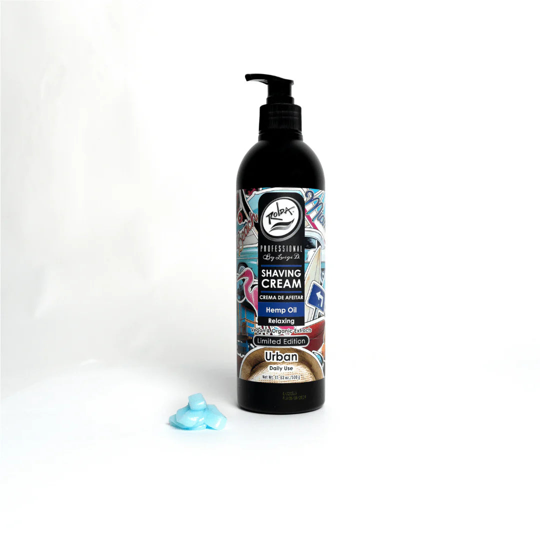 Rolda - Hemp Oil Shaving Cream For Sensitive Skin | Organic & Vegan Extracts, Vitamin Rich, Regulates Oil, Cream Lather, Smooth Shave