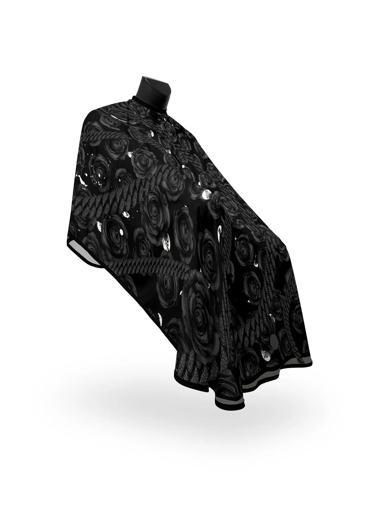 Illuzien Cape (Elastic)- Dead Roses (Blackout) Pro Cape
