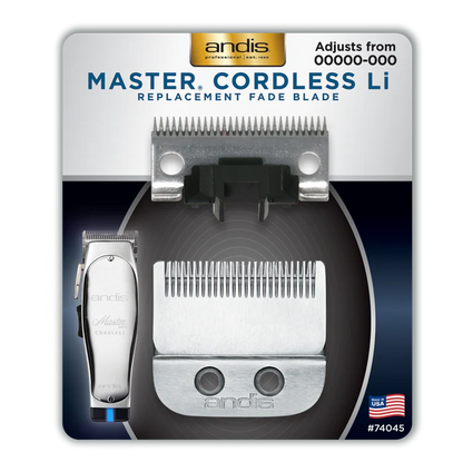 Andis Master Cordless Li Carbon-Steel Replacement Fade Blade (74045)