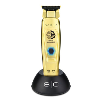 StyleCraft Saber Cordless Digital Brushless Motor Metal Trimmer Black/Gold