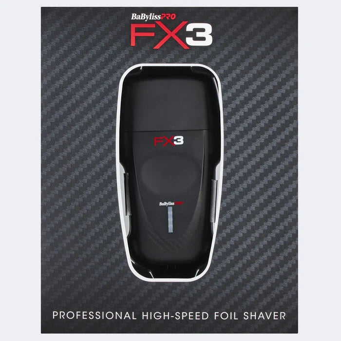 BaBylissPRO FX3 Matte Black Professional High Speed Foil Shaver (FXX3SB)