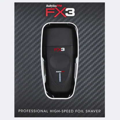 BaBylissPRO FX3 Matte Black Professional High Speed Foil Shaver (FXX3SB)