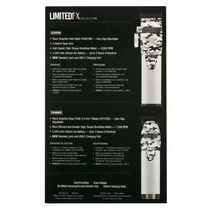 BaByliss PRO Limited Edition Camo Metal Lithium Clipper & Trimmer (FXHOLPK2CAM)