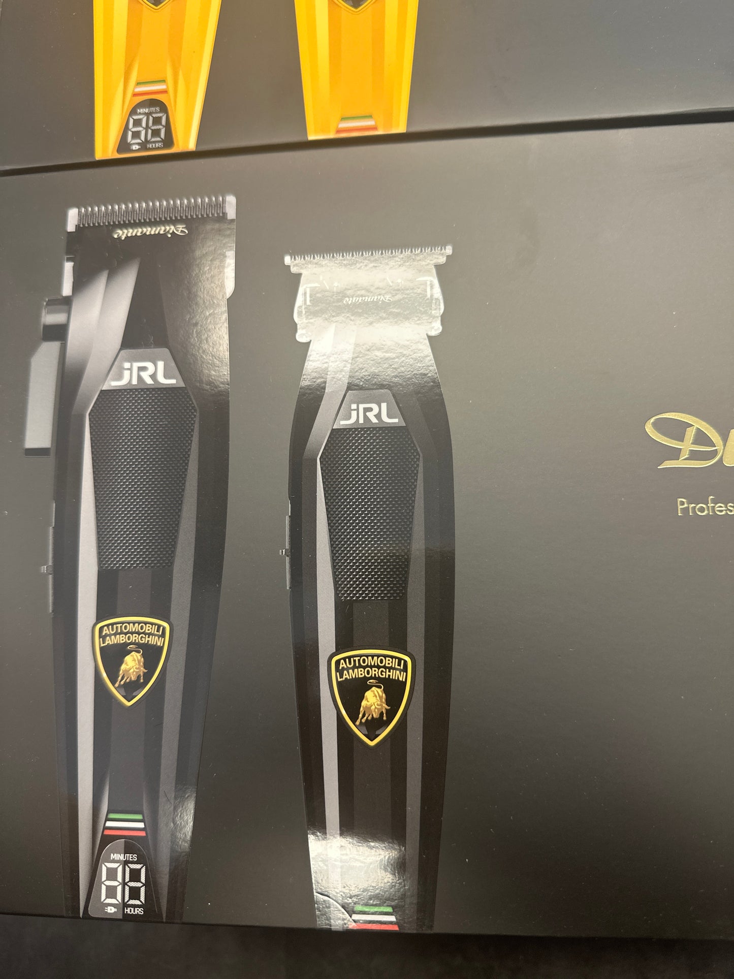 JRL Professional x Lamborghini Diamante Cordless Clipper & Trimmer Combo Set - Yellow (DI2025Y)
