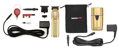 Babyliss Limited Edition GoldFX Trimmer & UV Single Foil Shaver Set