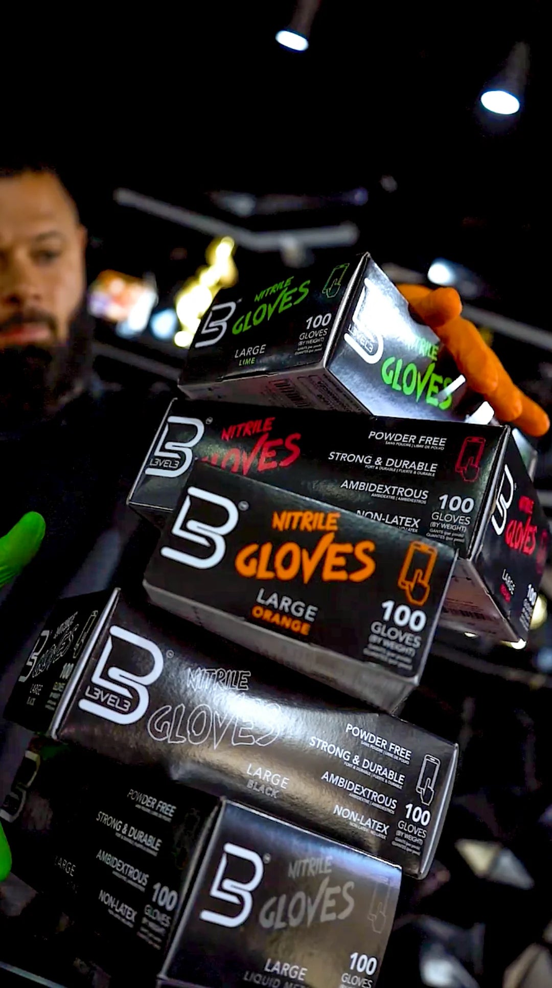 Professional Nitrile Gloves- Black