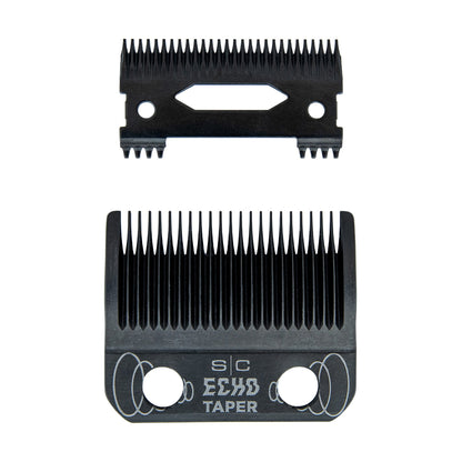 StyleCraft Fixed DLC ECHO Taper Blade & DLC Echo Deep Cutter - Black (SC553B)