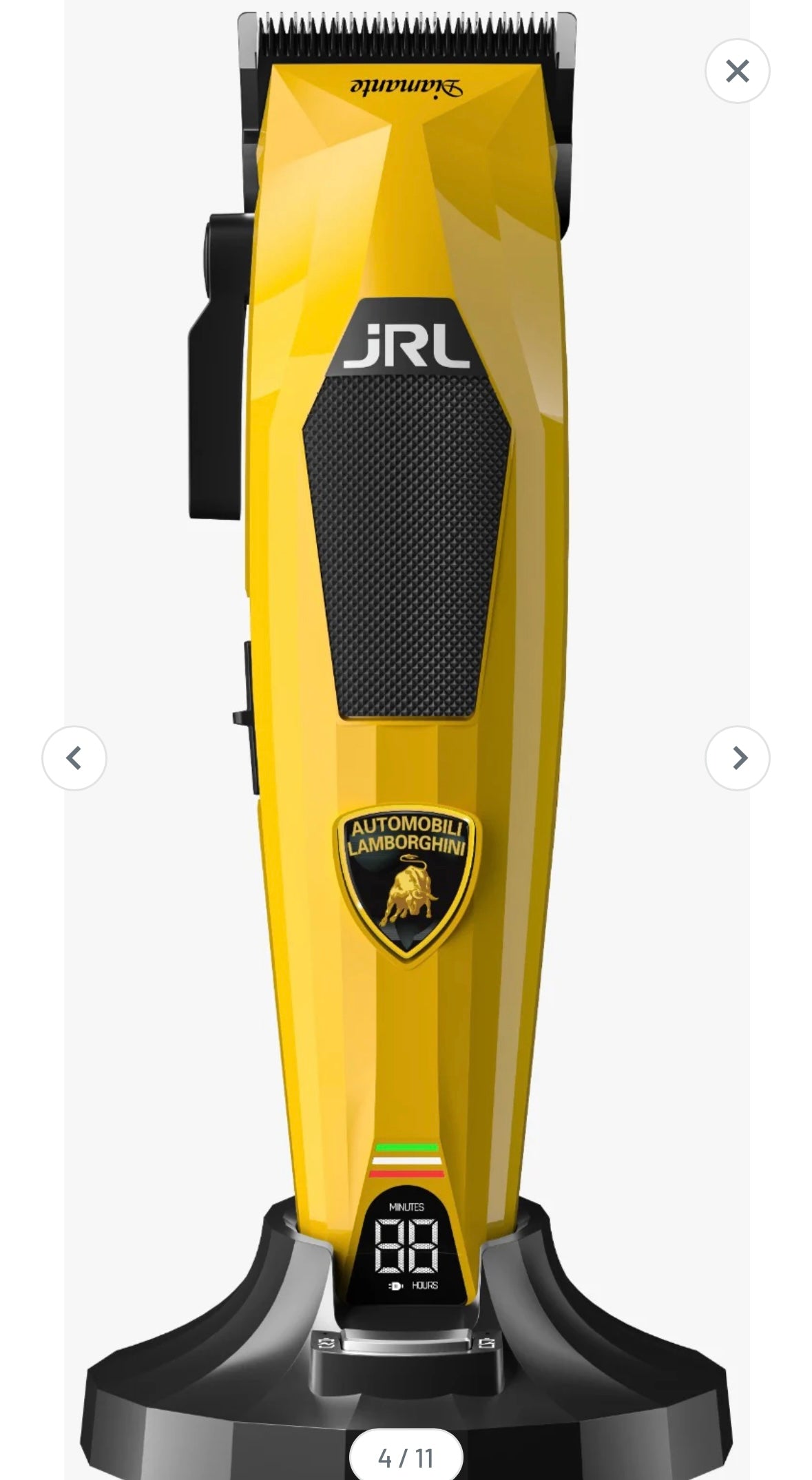 JRL Professional x Lamborghini Diamante Cordless Clipper & Trimmer Combo Set - Yellow (DI2025Y)