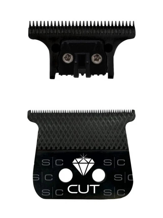 StyleCraft Diamond Cut - Black DLC Trimmer Blade with The One Cutter Blade (SC541B)