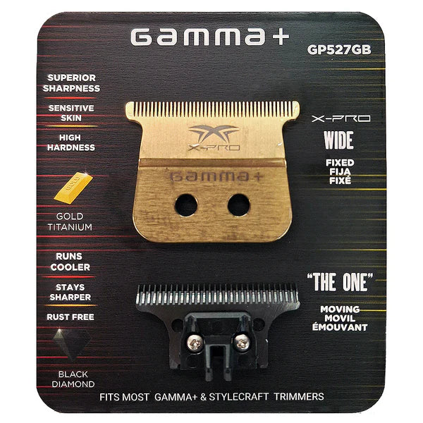 Gamma Gold Titanium X-Pro Wide Fixed Blade w/ Black
Diamond DLC "The One" Cutter Trimmer Replacement
