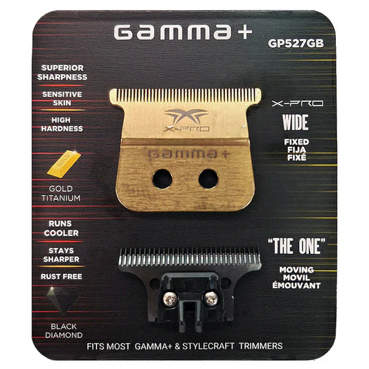 Gamma Gold Titanium X-Pro Wide Fixed Blade w/ Black
Diamond DLC "The One" Cutter Trimmer Replacement