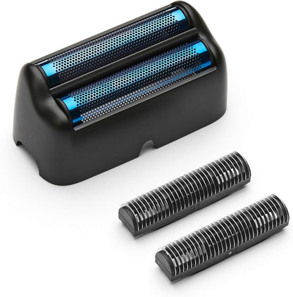 BaBylissPRO Black with Blue Titanium Cutters UV Foil Double-Foil Shaver Replacement Kit (FXLRF2MB)