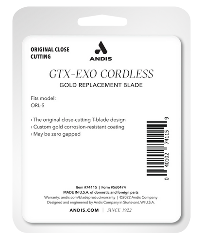 Andis GTX-EXO Cordless Trimmer Shallow Tooth Replacement Blade (74115)