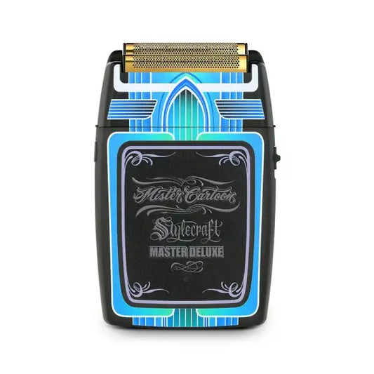 S|C X MISTER CARTOON REBEL SHAVER – PROFESSIONAL DOUBLE FOIL CORDLESS SHAVER WITH SUPER-TORQUE MOTOR