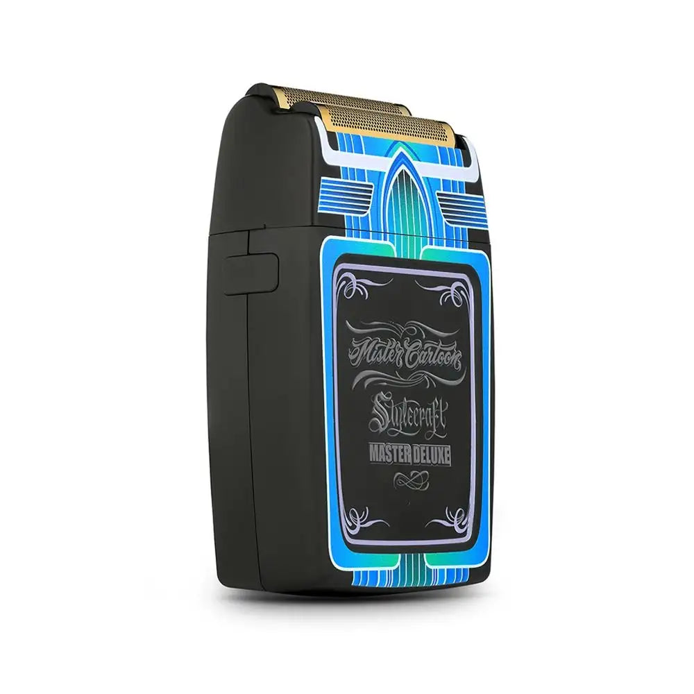 S|C X MISTER CARTOON REBEL SHAVER – PROFESSIONAL DOUBLE FOIL CORDLESS SHAVER WITH SUPER-TORQUE MOTOR