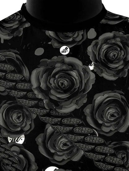 Illuzien Cape (Elastic)- Dead Roses (Blackout) Pro Cape