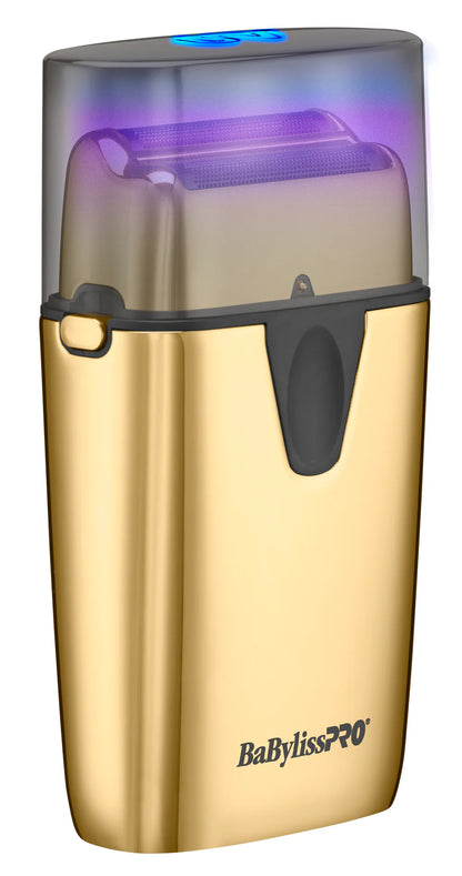 BaBylissPRO UV-Disinfecting Double Foil Shaver - Gold (FXLFS2G)