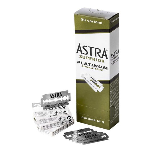 Astra Superior Platinum Double Edge Safety Razor Blades – 100 Pack