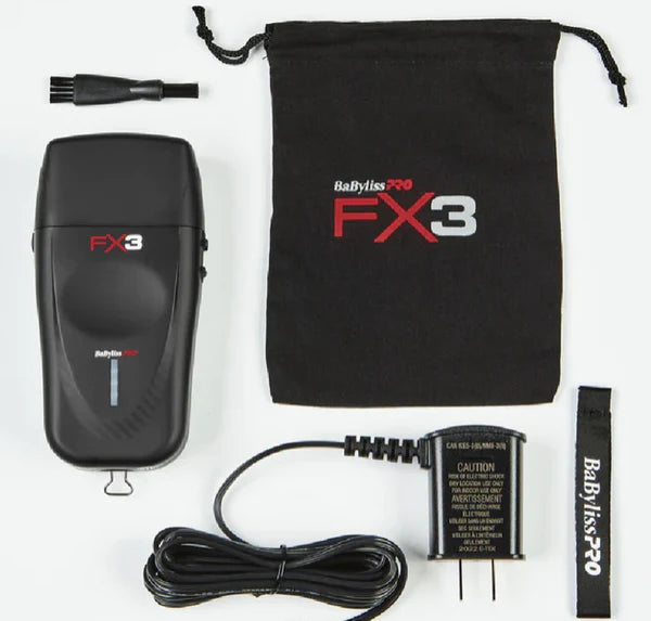 BaBylissPRO FX3 Matte Black Professional High Speed Foil Shaver (FXX3SB)